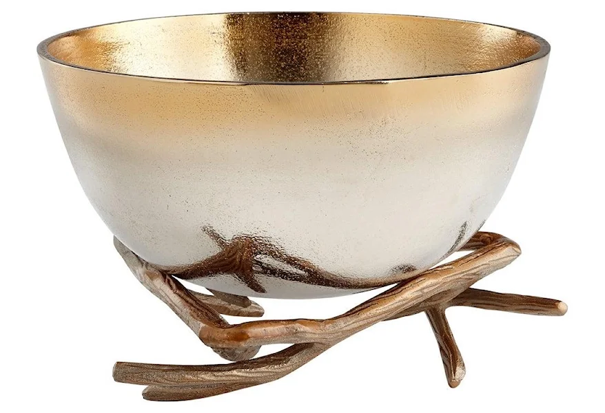 10k Accessory Large Antler Anchored Bowl by Cyan Design at Howell Furniture