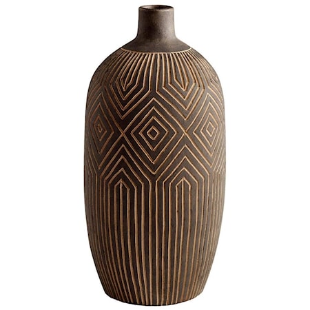 Large Dark Labyrinth Vase