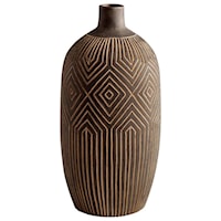 Large Dark Labyrinth Vase