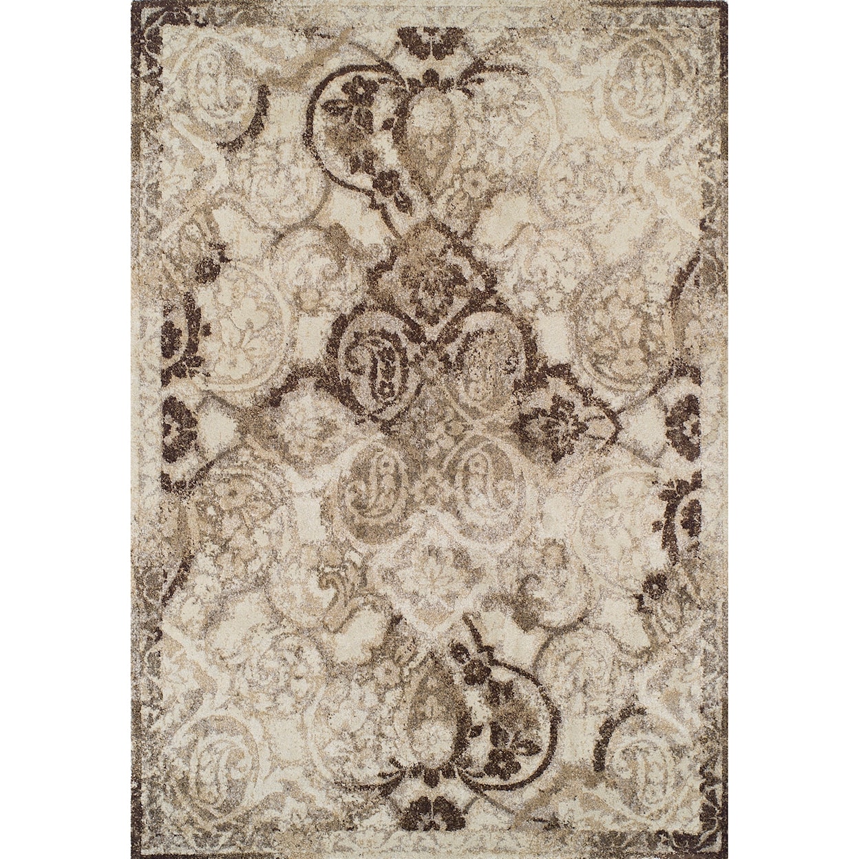 Dalyn Antigua Mocha 5'3"X7'7" Area Rug