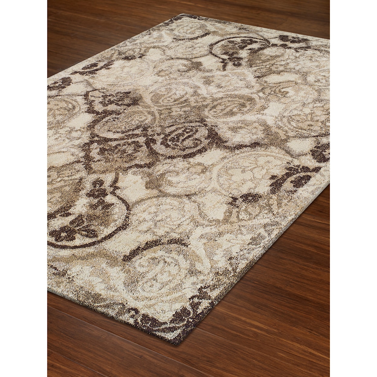 Dalyn Antigua Mocha 5'3"X7'7" Area Rug