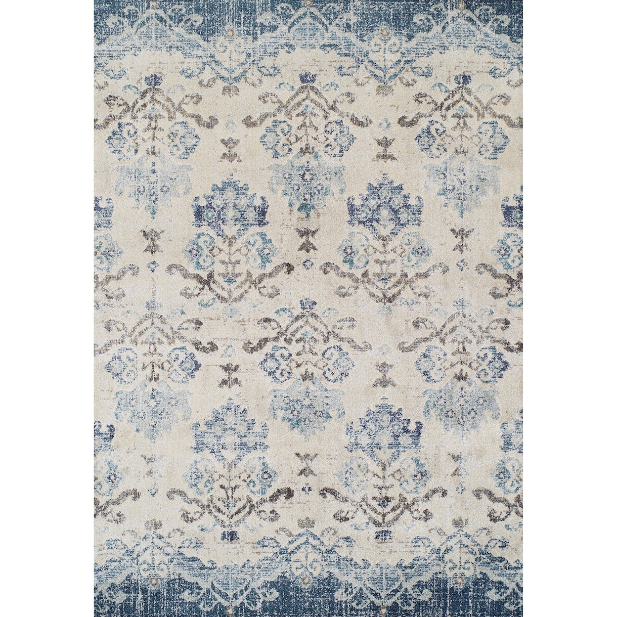 Dalyn Antigua Blue 3'3"X5'3" Area Rug