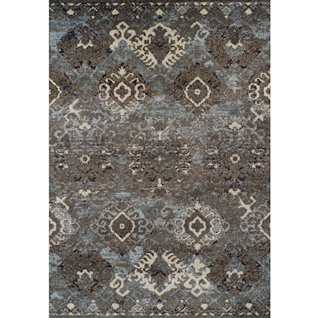 Steel 4'11"X7' Rug