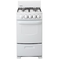 20" Freestanding Gas Range with 4 Sealed Burners