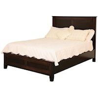 Queen Frame Bed with Low Footboard