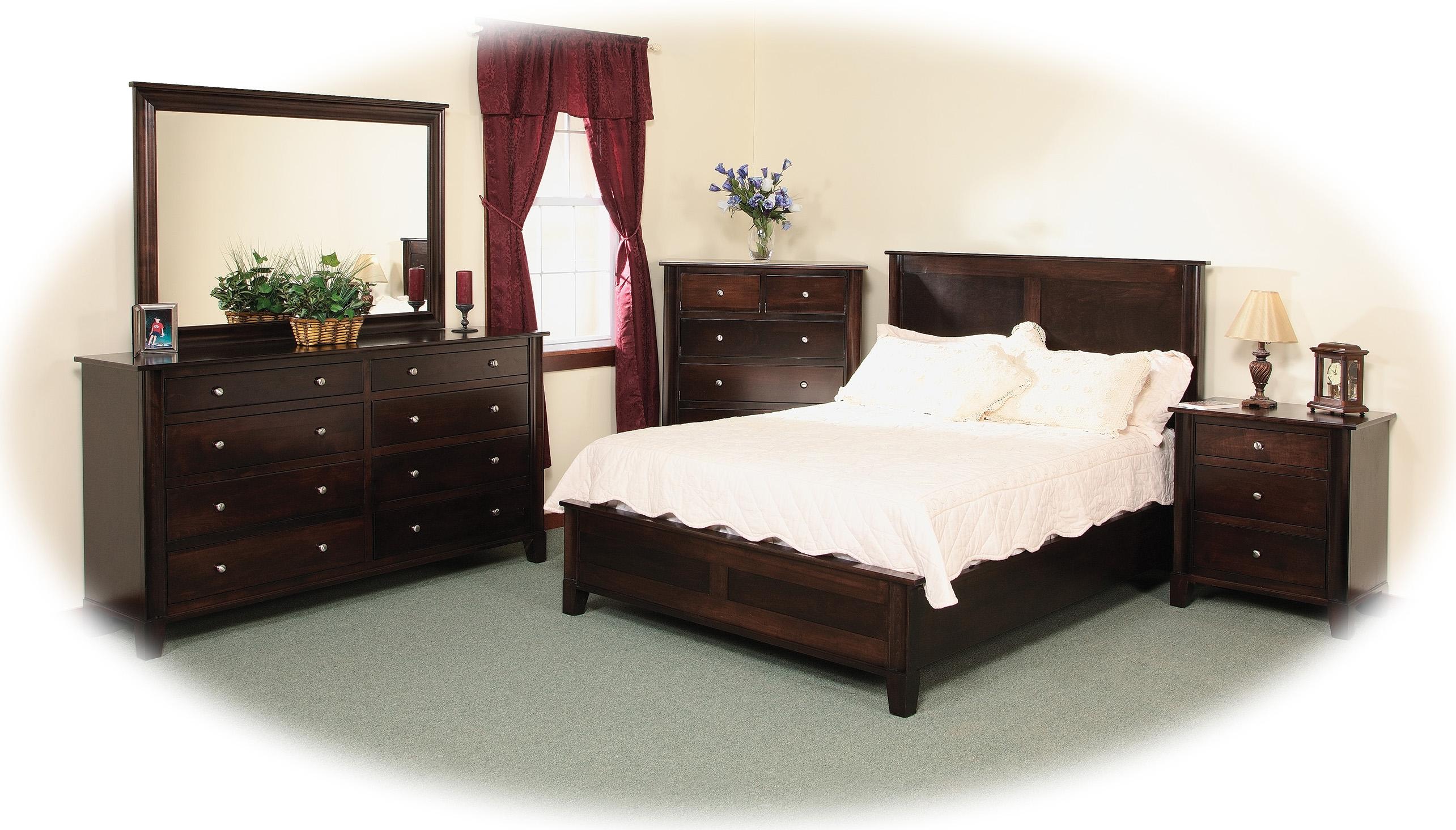 Frame Bed with Low Footboard