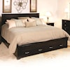 Daniels Amish Cosmopolitan Frame Bed with 2 Footboard Drawers