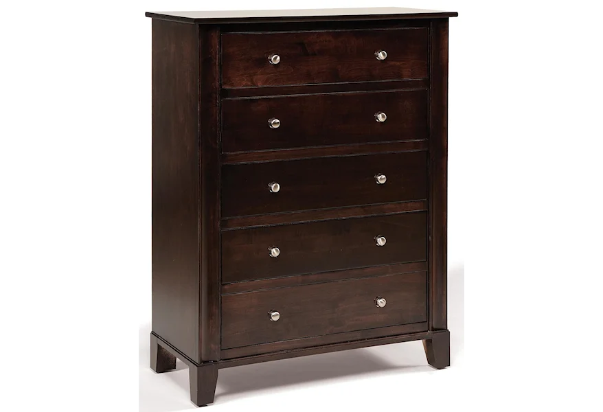 Cosmopolitan 5-Drawer Chest by Daniel's Amish at Saugerties Furniture Mart
