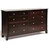 Daniel's Amish Cosmopolitan 8-Drawer Double Dresser