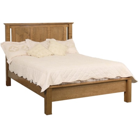 Frame Bed with Low Footboard