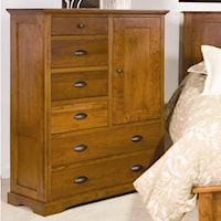 6-Drawer Armoire with 1 Door