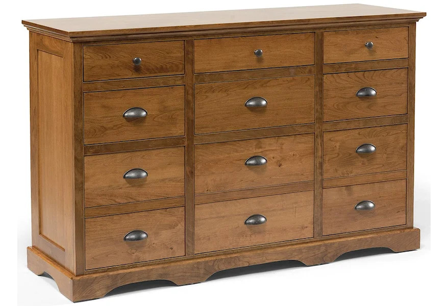 Elegance 12-Drawer Triple Dresser by Daniel's Amish at Belfort Furniture