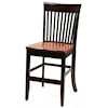 Daniel's Amish Carleton Side Chair 30" High Stationary Base Stool