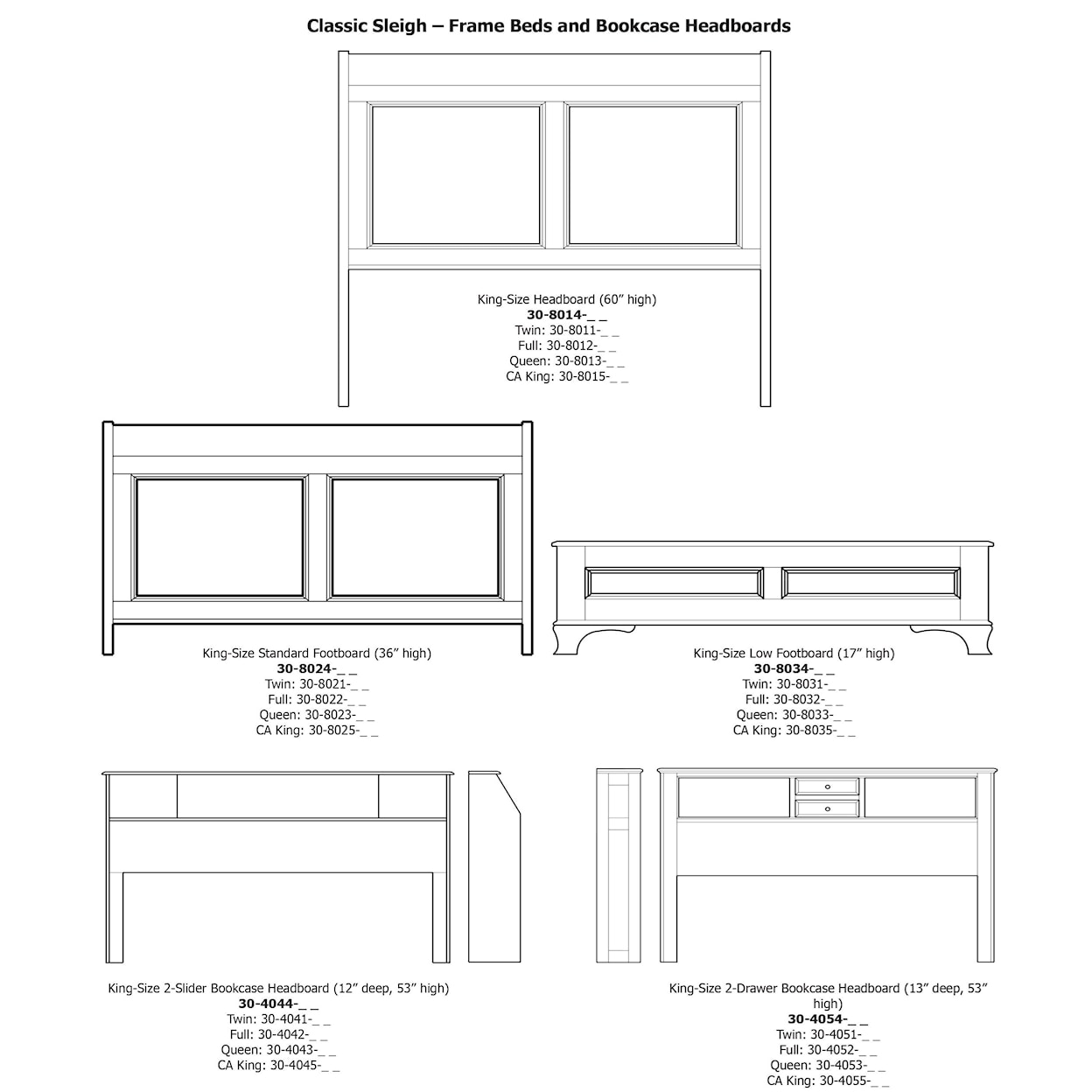 Daniels Amish Classic Twin Bed