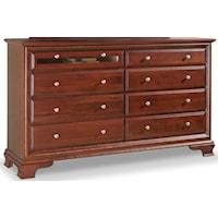 8-Drawer Dresser with Ogee Bracket Feet