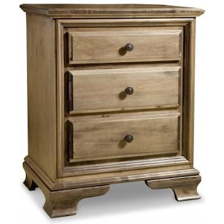 Classic 3-Drawer Nightstand