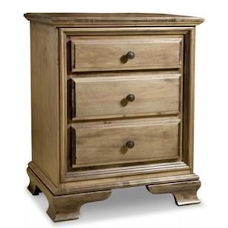 Classic 3-Drawer Nightstand