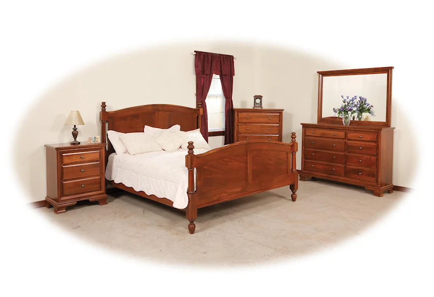Classic King Bedroom Group by Daniel's Amish at Belpre Furniture