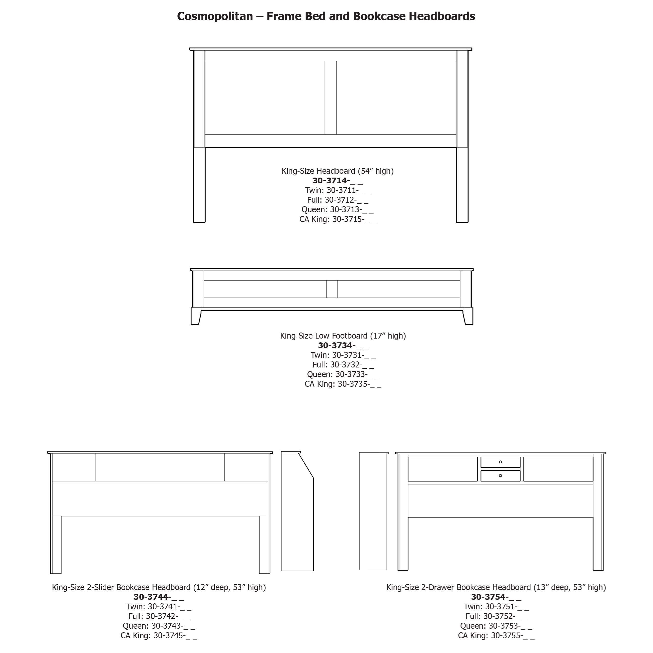 Daniel's Amish Cosmopolitan Frame Bed with 2 Footboard Drawers
