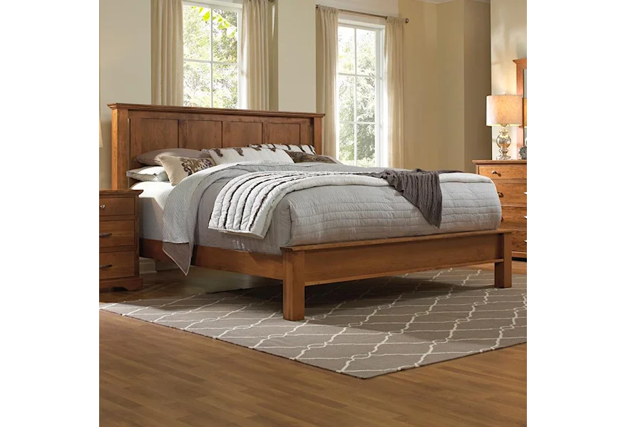Elegance Solid Wood King Bed with Low Footboard by Daniel's Amish at Belfort Furniture