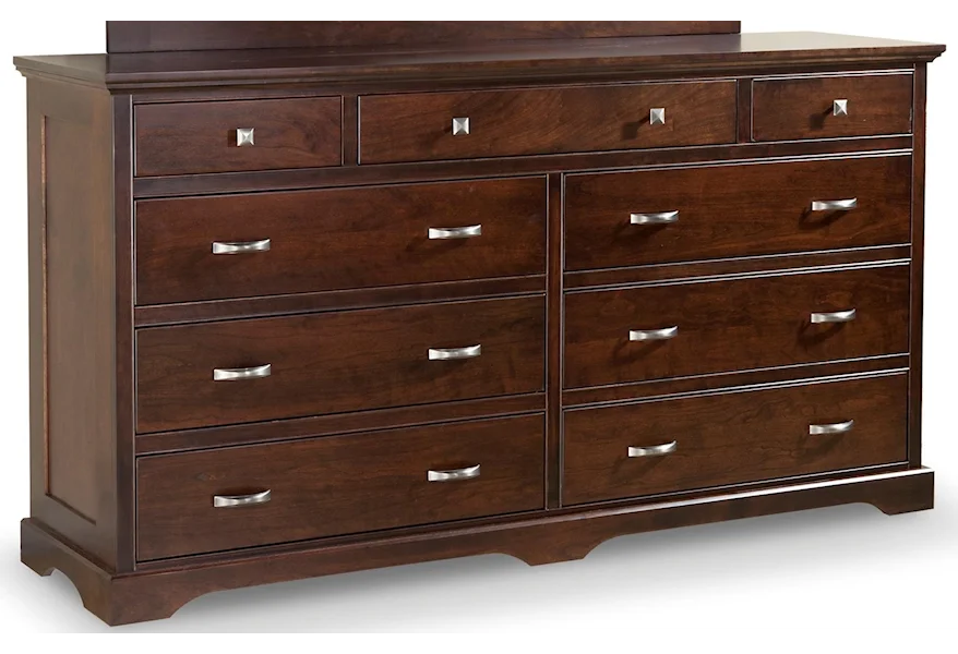 Elegance 9-Drawer Double Dresser by Daniel's Amish at Pilgrim Furniture City