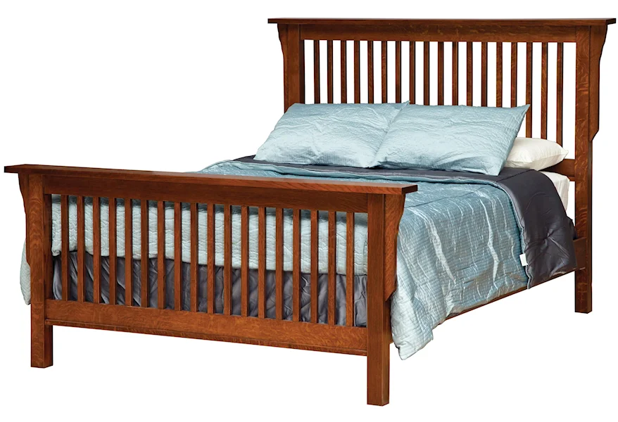 Mission Full Frame Bed  by Daniel's Amish at Saugerties Furniture Mart