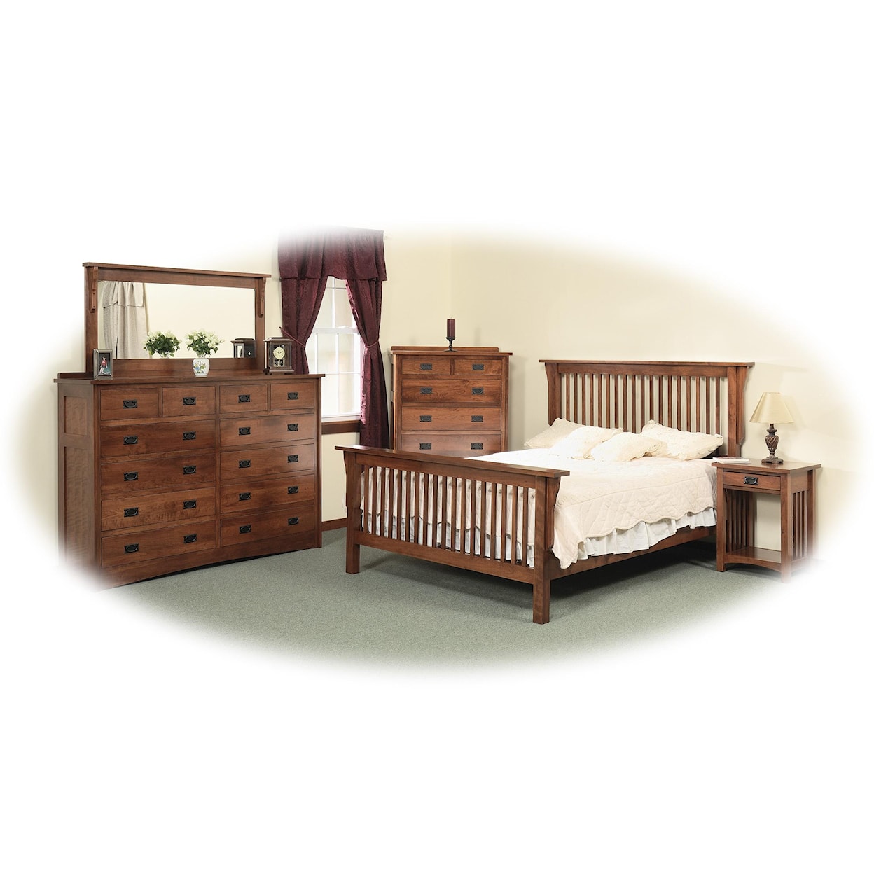 Daniel's Amish Mission Twin Frame Bed
