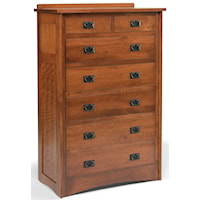 7-Drawer Mission-Style Chest