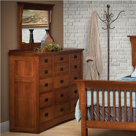 Triple Dresser with 42 X36 Mirror