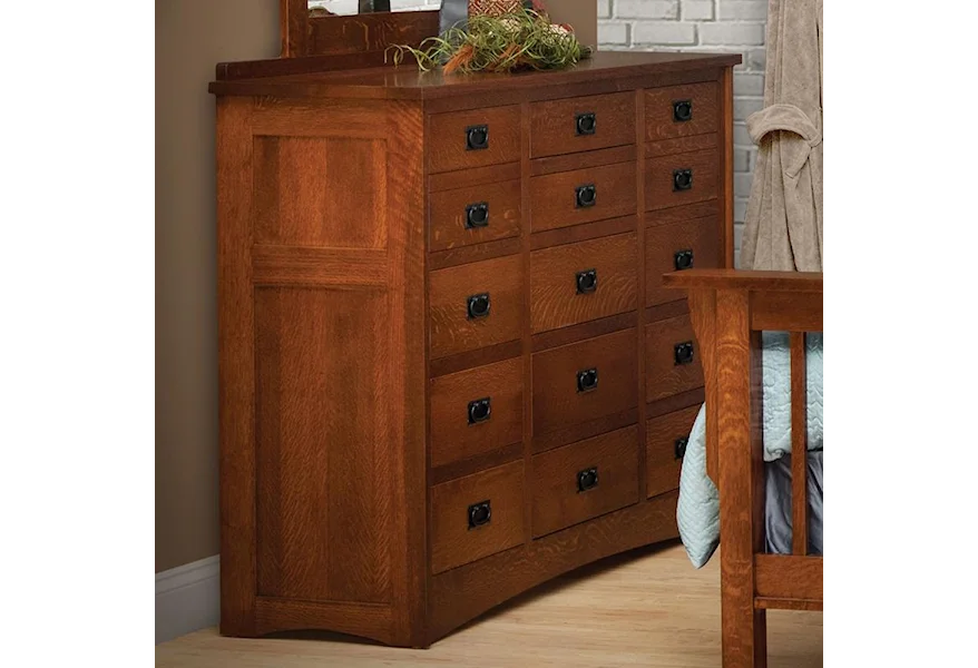 Mission Triple Dresser by Daniel's Amish at Saugerties Furniture Mart