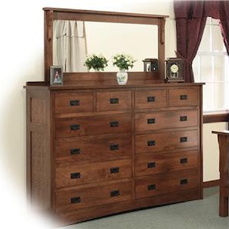 Double Dresser with 58 X 28 Mirror