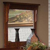 42 X 36 Landscape Mirror with Solid Wood Frame