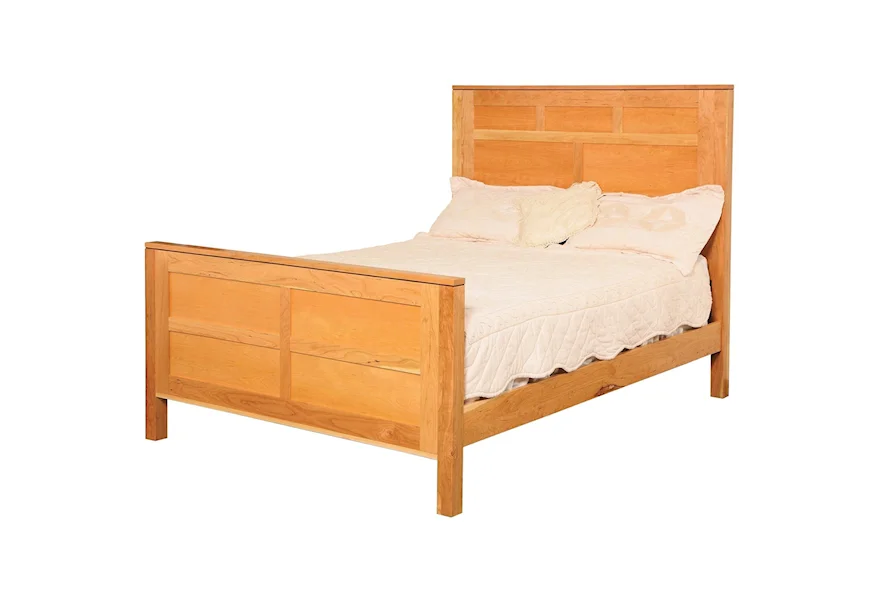 Modern Queen Panel Bed by Daniel's Amish at Belpre Furniture