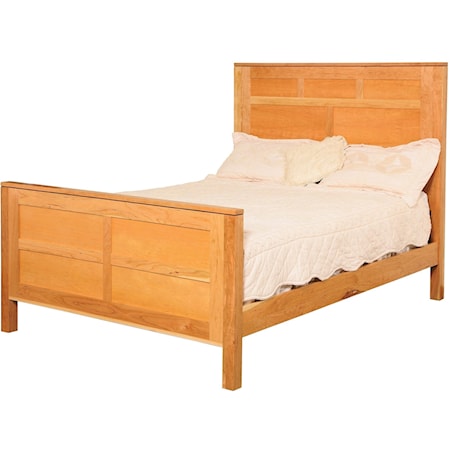Queen Panel Bed with Standard Height Footboard