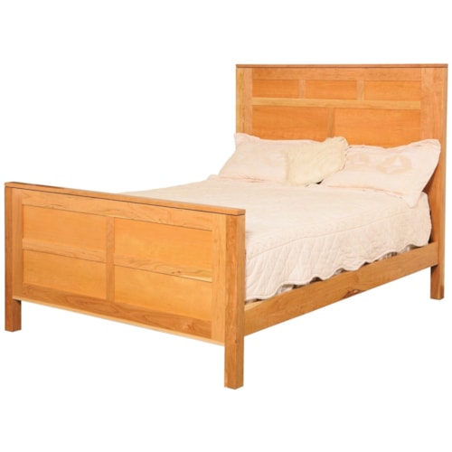 Queen Panel Bed with Standard Height Footboard