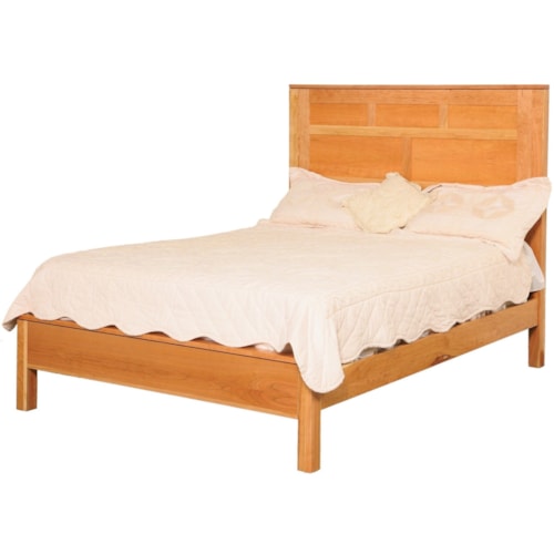 Queen Panel Bed with Low Footboard