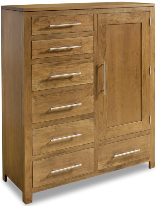 7-Drawer Bachelor's Chest with 1 Door