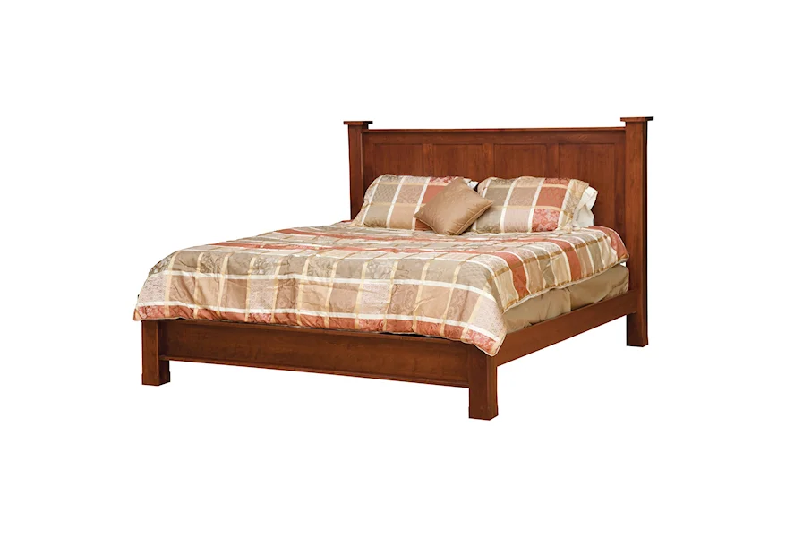 Treasure King Bed with Low Footboard by Daniel's Amish at Saugerties Furniture Mart