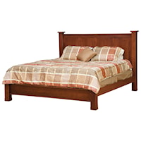 California King Bed with Low Footboard