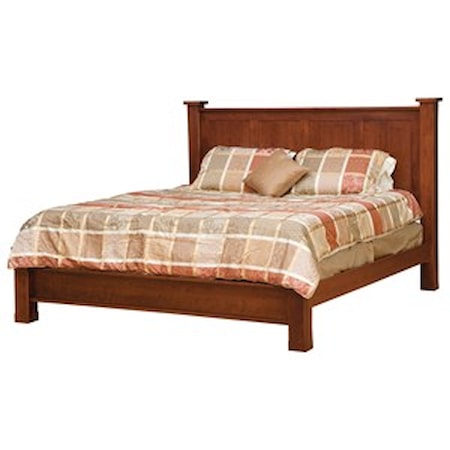 Queen Bed with Low Footboard