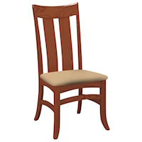 Galveston Side Chair with Upholstered Seat