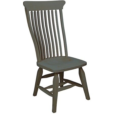 Old Country Solid Wood Side Chair