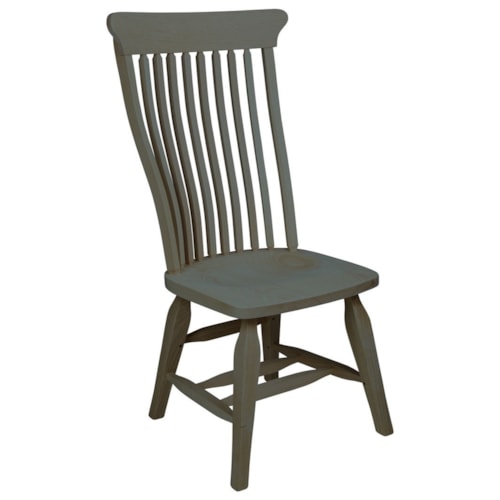 Old Country Solid Wood Side Chair