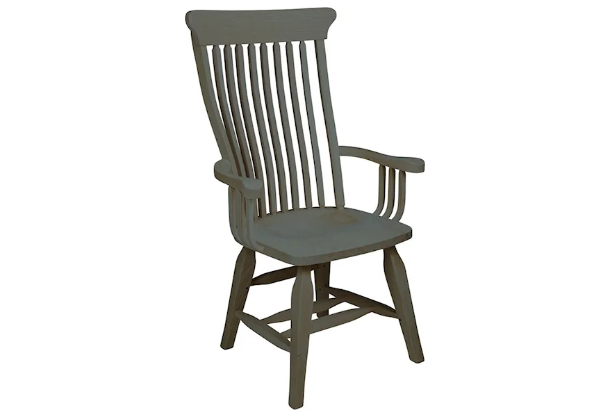 Chairs and Barstools Old Country Arm Chair by Daniel's Amish at VanDrie Home Furnishings
