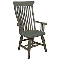 Old Country Solid Wood Arm Chair