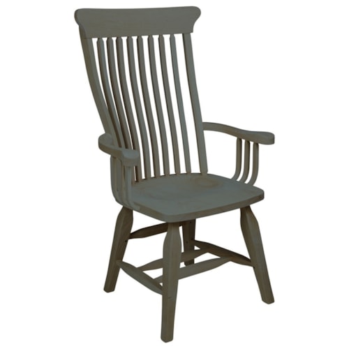 Old Country Solid Wood Arm Chair