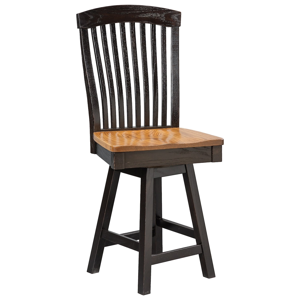 Daniel's Amish Chairs and Barstools Empire Swivel Counter Chair