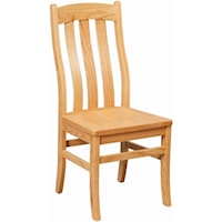 Orlando Side Chair with Wavy Slat Back