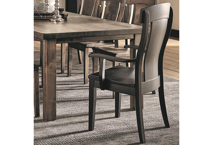 Chairs and Barstools Bozeman Arm Chair by Daniel's Amish at VanDrie Home Furnishings