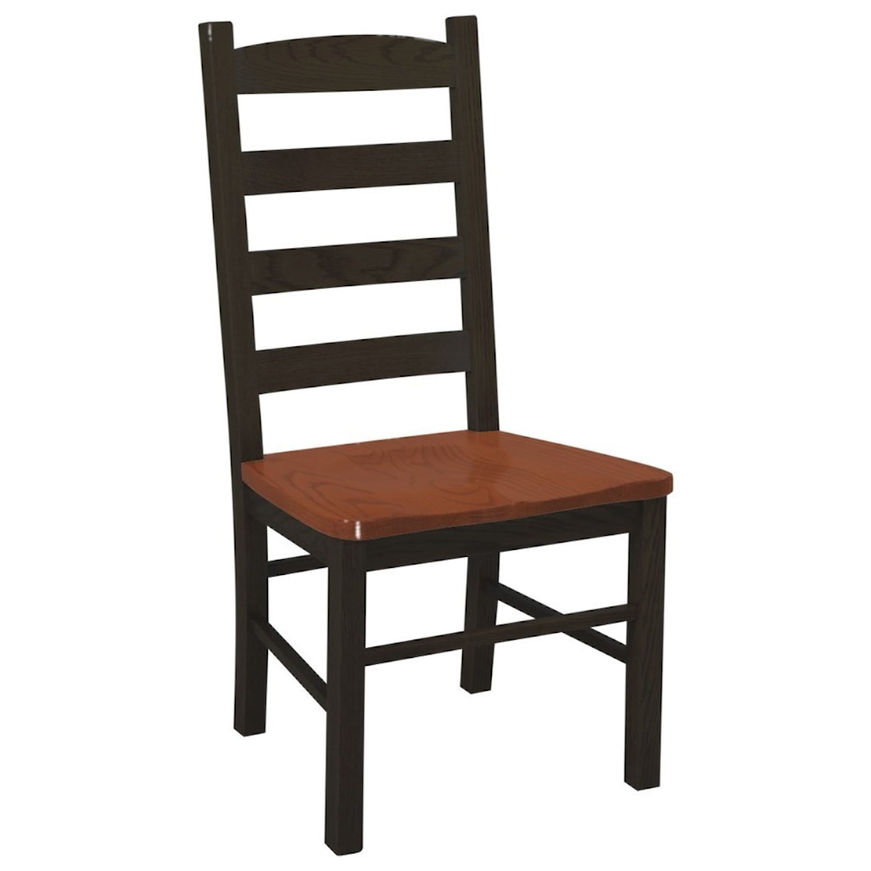 Daniel's Amish Chairs and Barstools Ladder Back Side Chair